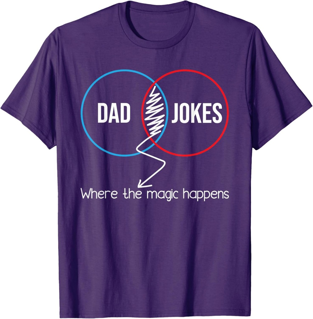 Dad Jokes Where The Magic Happens  Funny Father Daddy T-Shirt