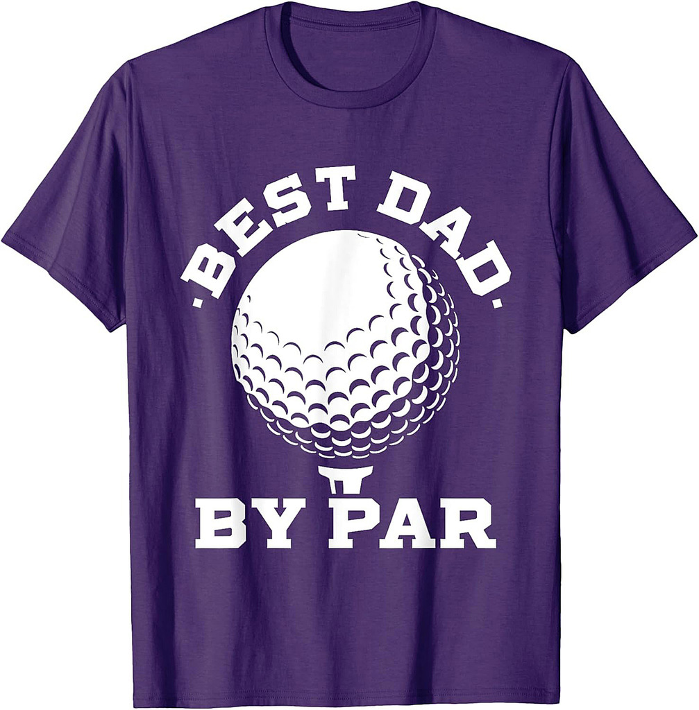 Best Dad by Par  Funny Golf Player Father's Day T-Shirt
