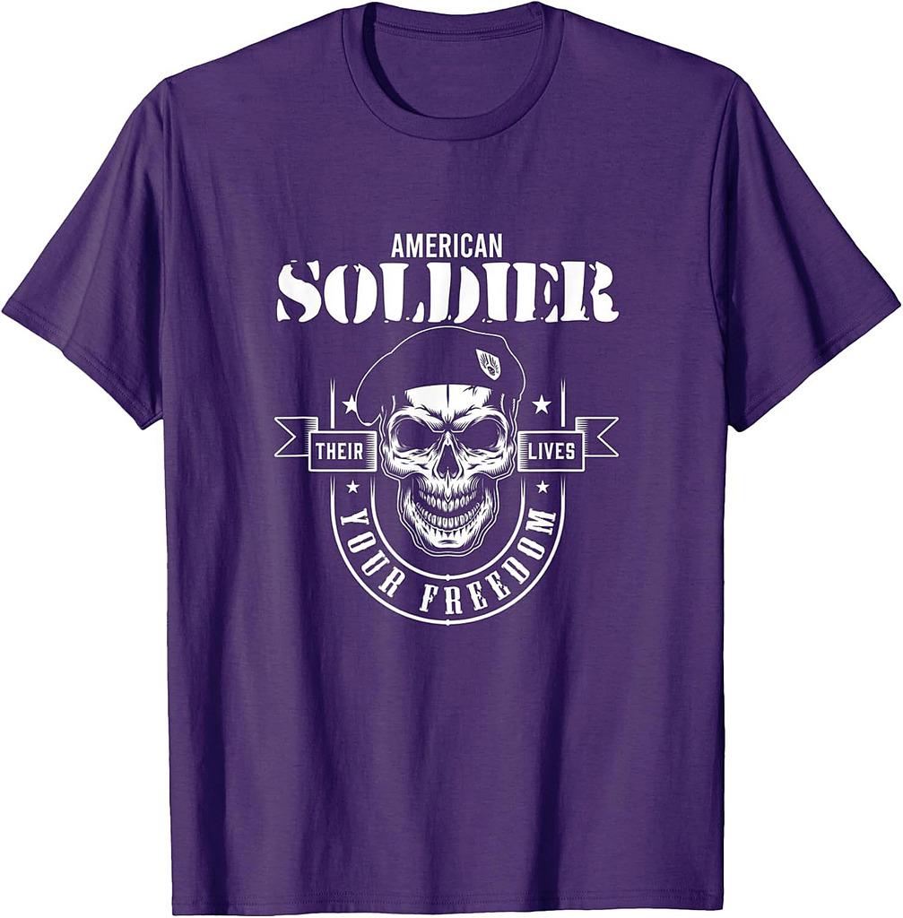 American Soldier Military Army Veteran Freedom Battlefield T-Shirt
