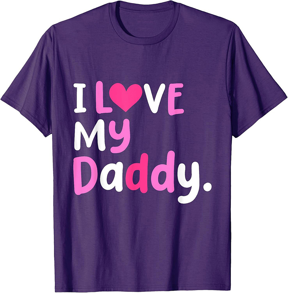 I Love My Daddy Best Dad Ever Father's Day Cool Kids T-Shirt