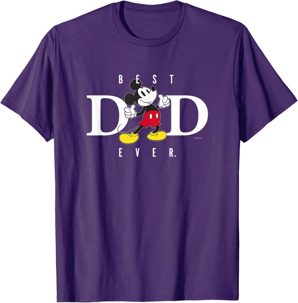 Disney Mickey Mouse Best Dad Ever Thumbs Up Father’s Day T-Shirt
