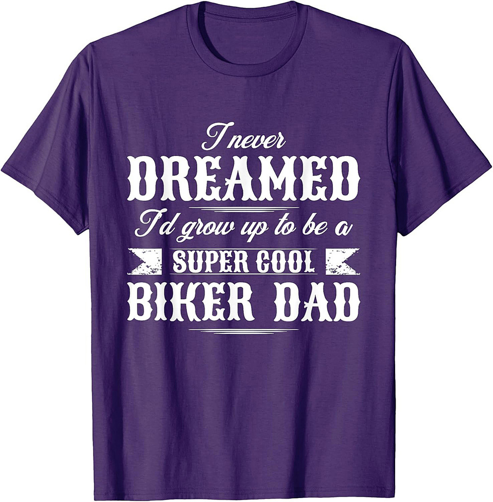 Motorcycle Dad Biker Vintage Father T-Shirt