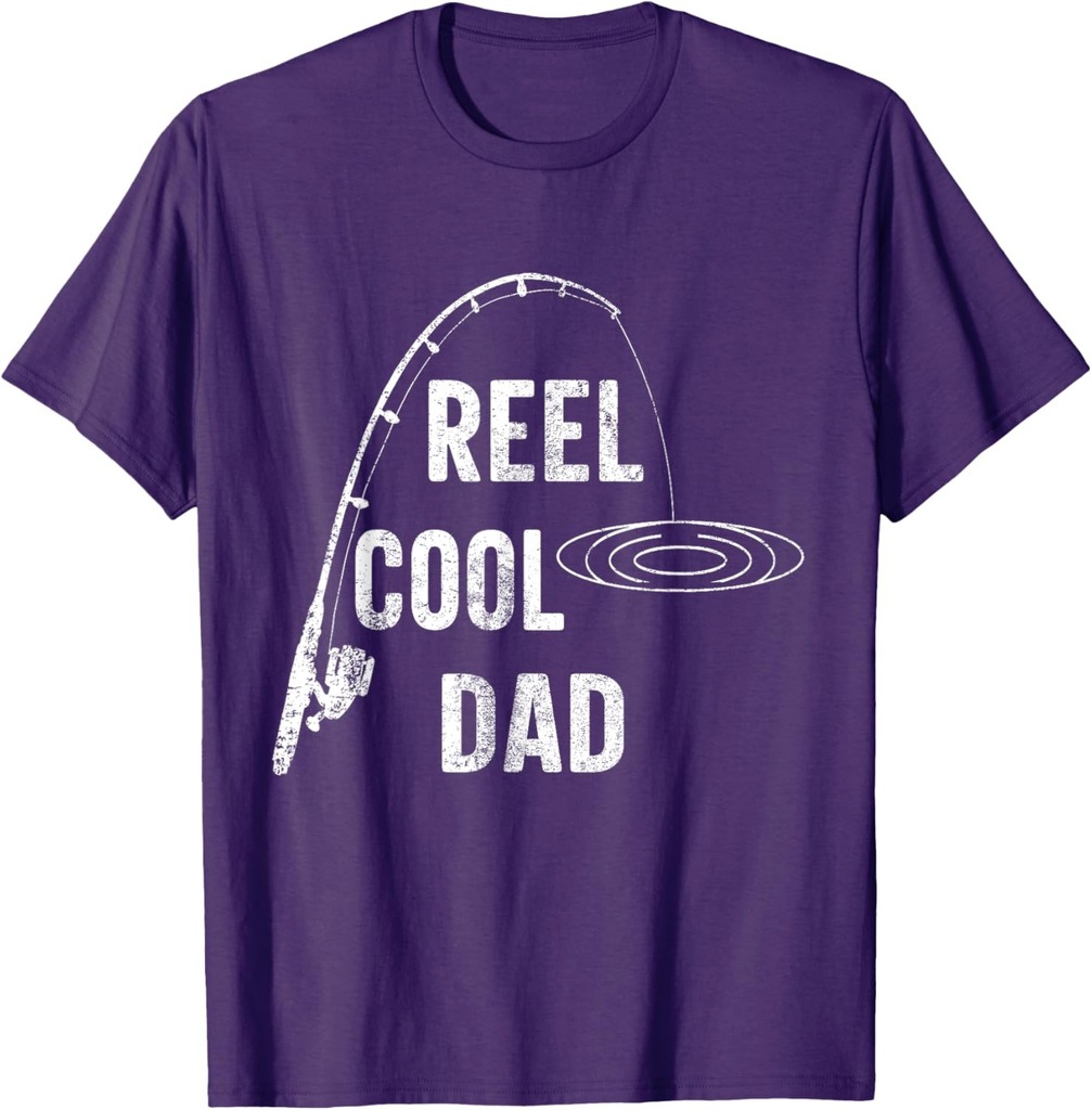 Reel Cool Dad Fishing Lover Daddy Funny Father's Day T-Shirt