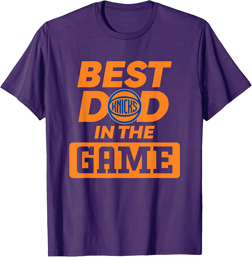 NBA Father's Day Best Dad In The Game Knicks Logo T-Shirt