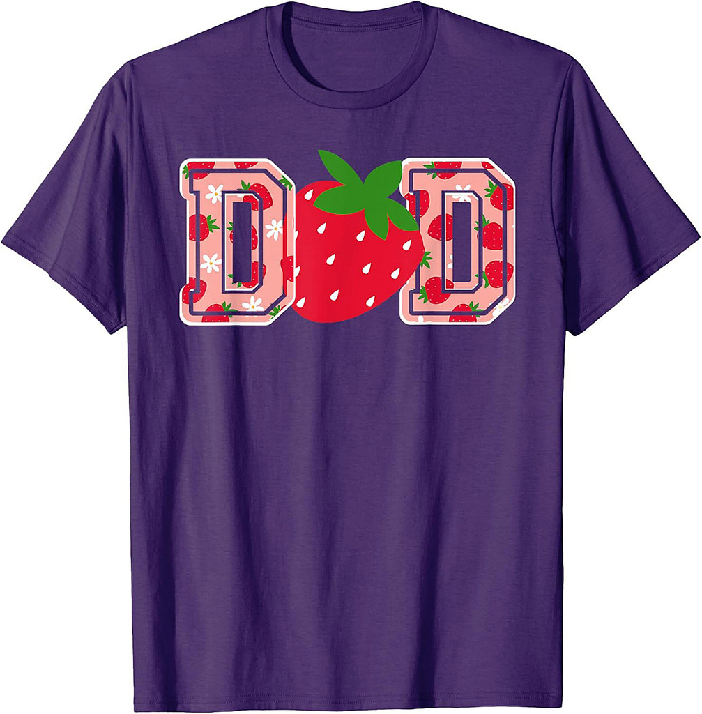 Dad Strawberry  Funny Strawberry Father's Day  T-Shirt