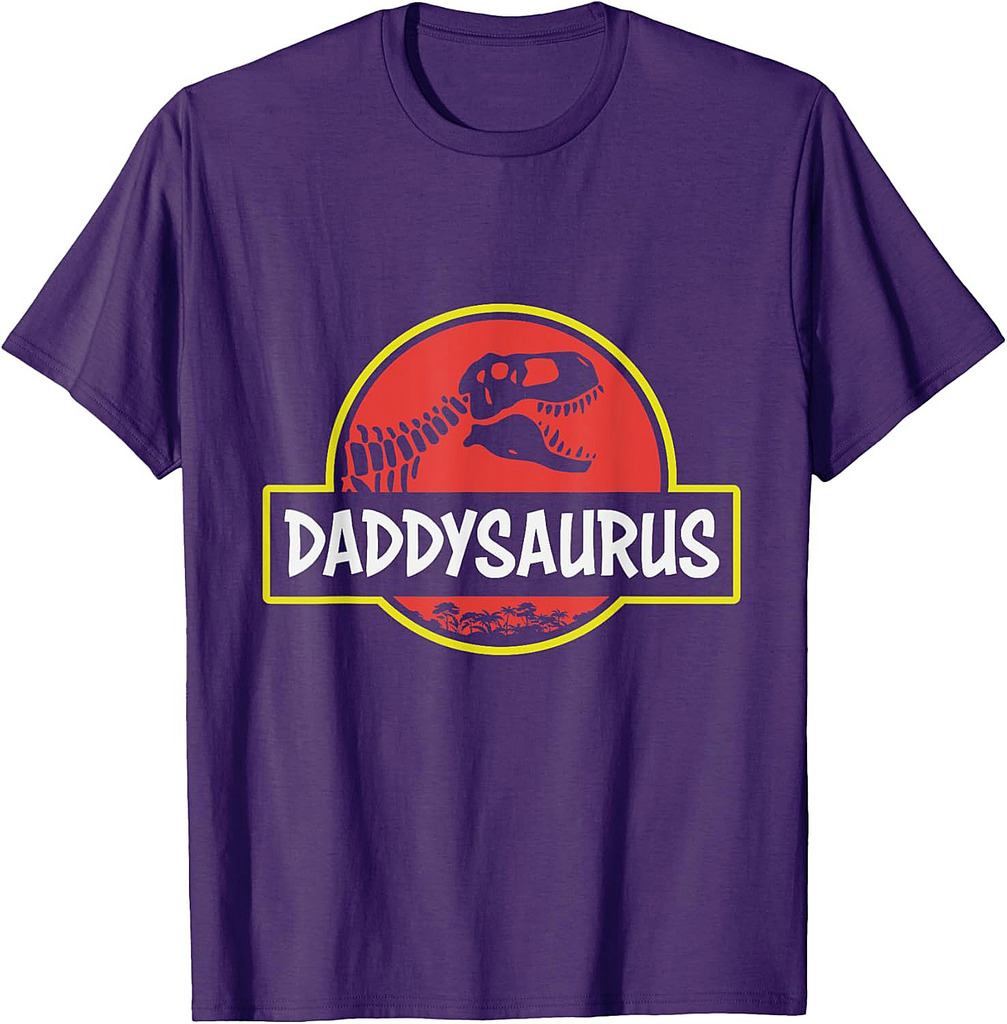 Funny Daddysaurus Rex Dinosaur Dad Jurassic Father's T-Shirt