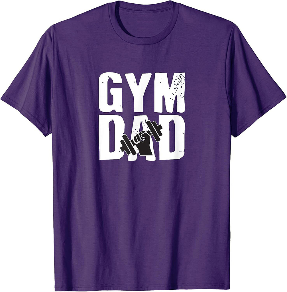 Gym DAD Fathers Day Gift Workout T-shirt