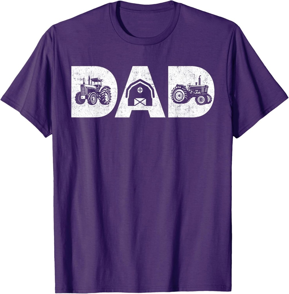 Mens Vintage Farming Father Farm Lover Farmer Daddy Tractor Dad T-Shirt