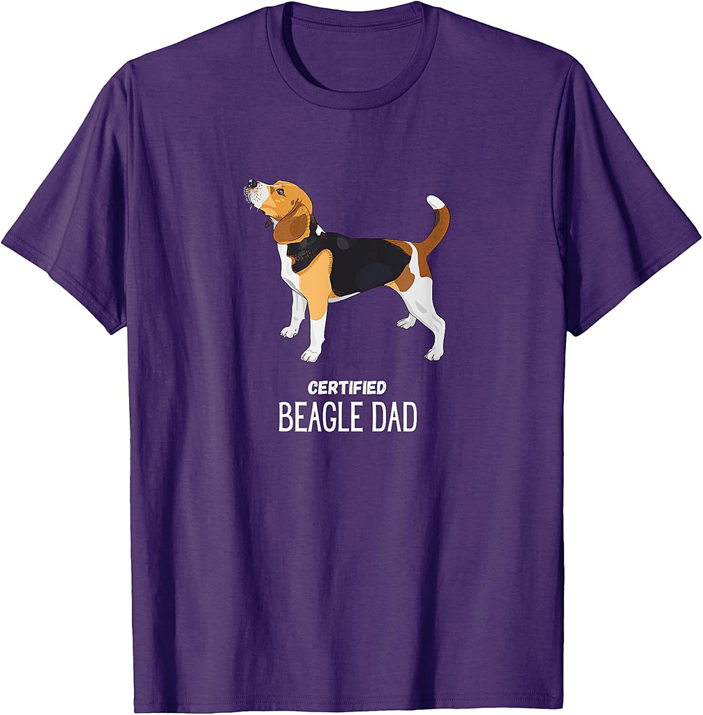Certified Beagle dad T-shirt