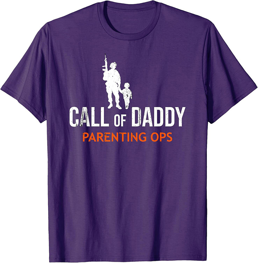 Mens Gamer Dad Call of Daddy Parenting Ops Father's Day T-Shirt