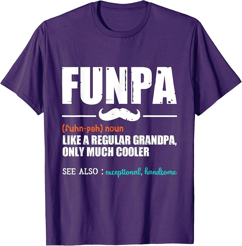 FUNPA Like A Regular Grandpa  Dad Definition  Father's Day T-Shirt