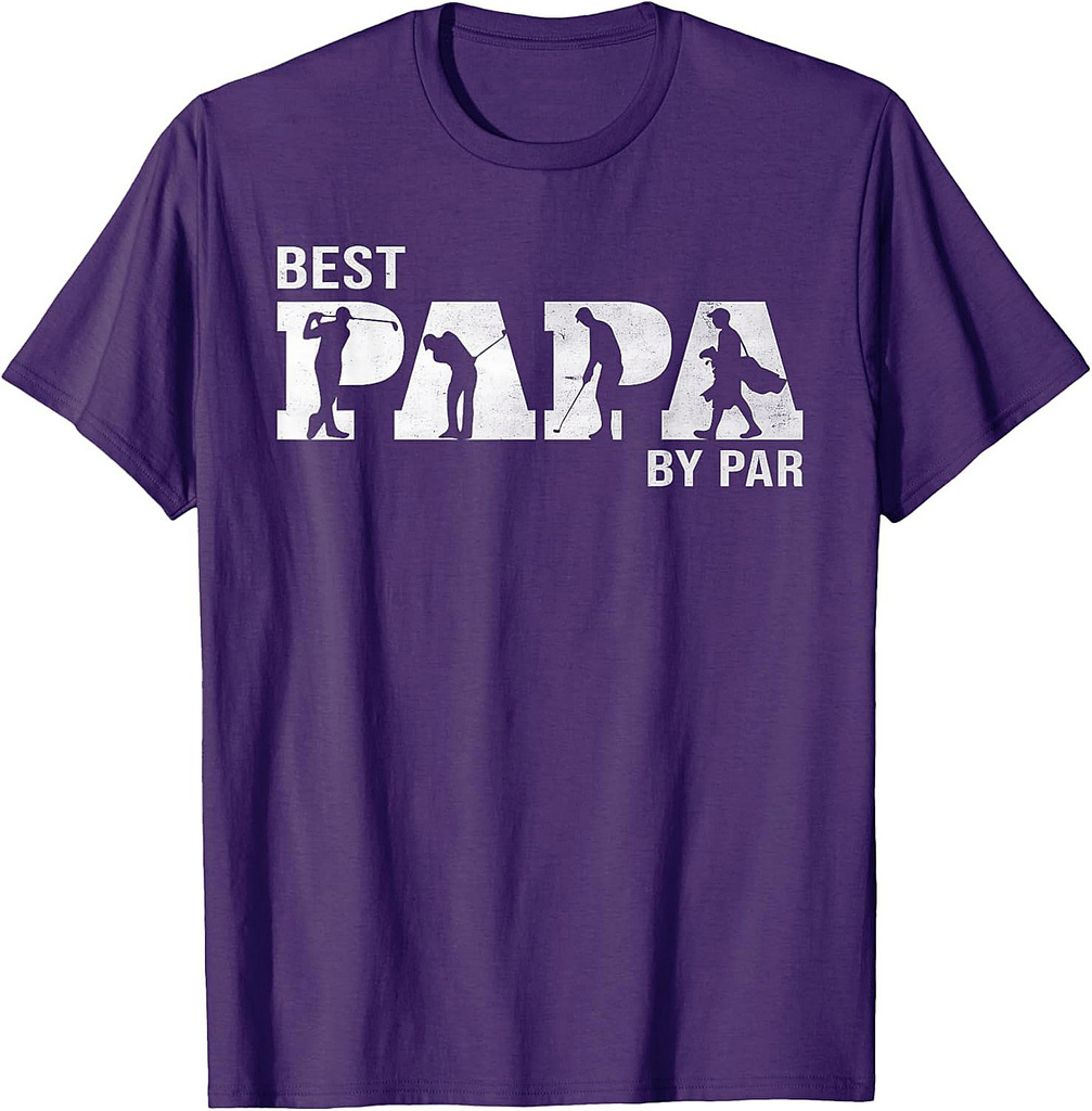 Funny Best Papa By Par Golf Grandpa Father's Day T-Shirt