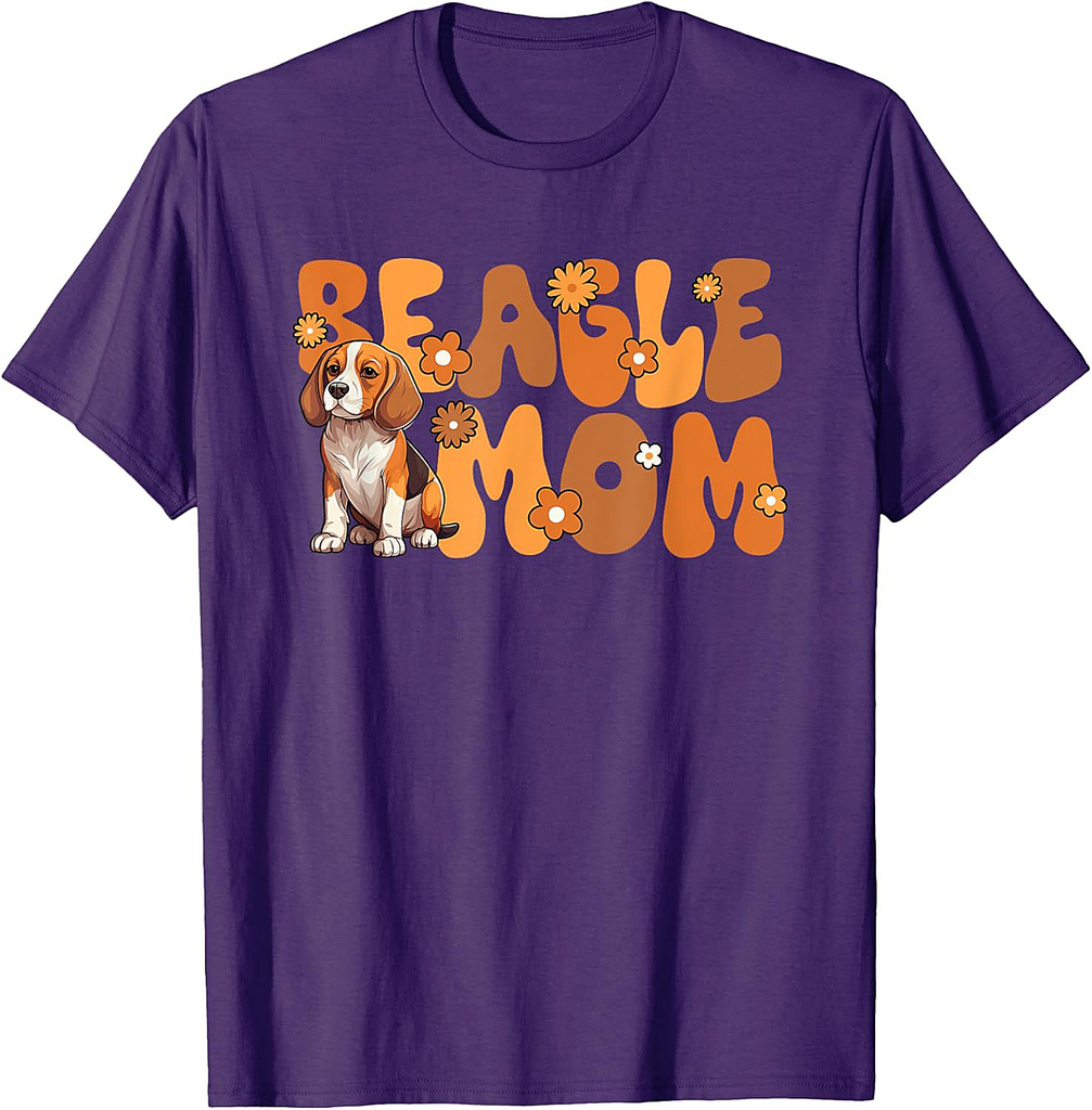 Beagle Groovy World's Best Beagle Mom T-Shirt