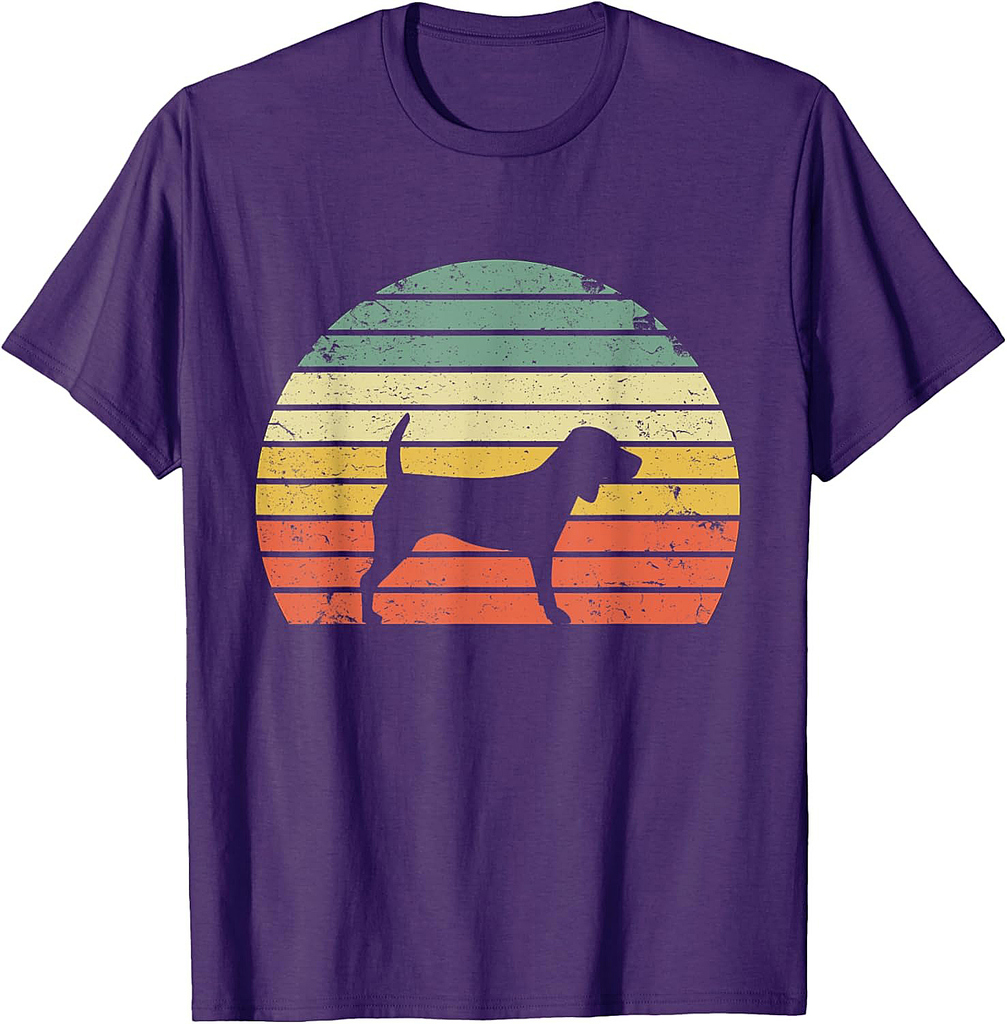 Vintage Beagle Shirt Retro Dog Lover Tee T-Shirt