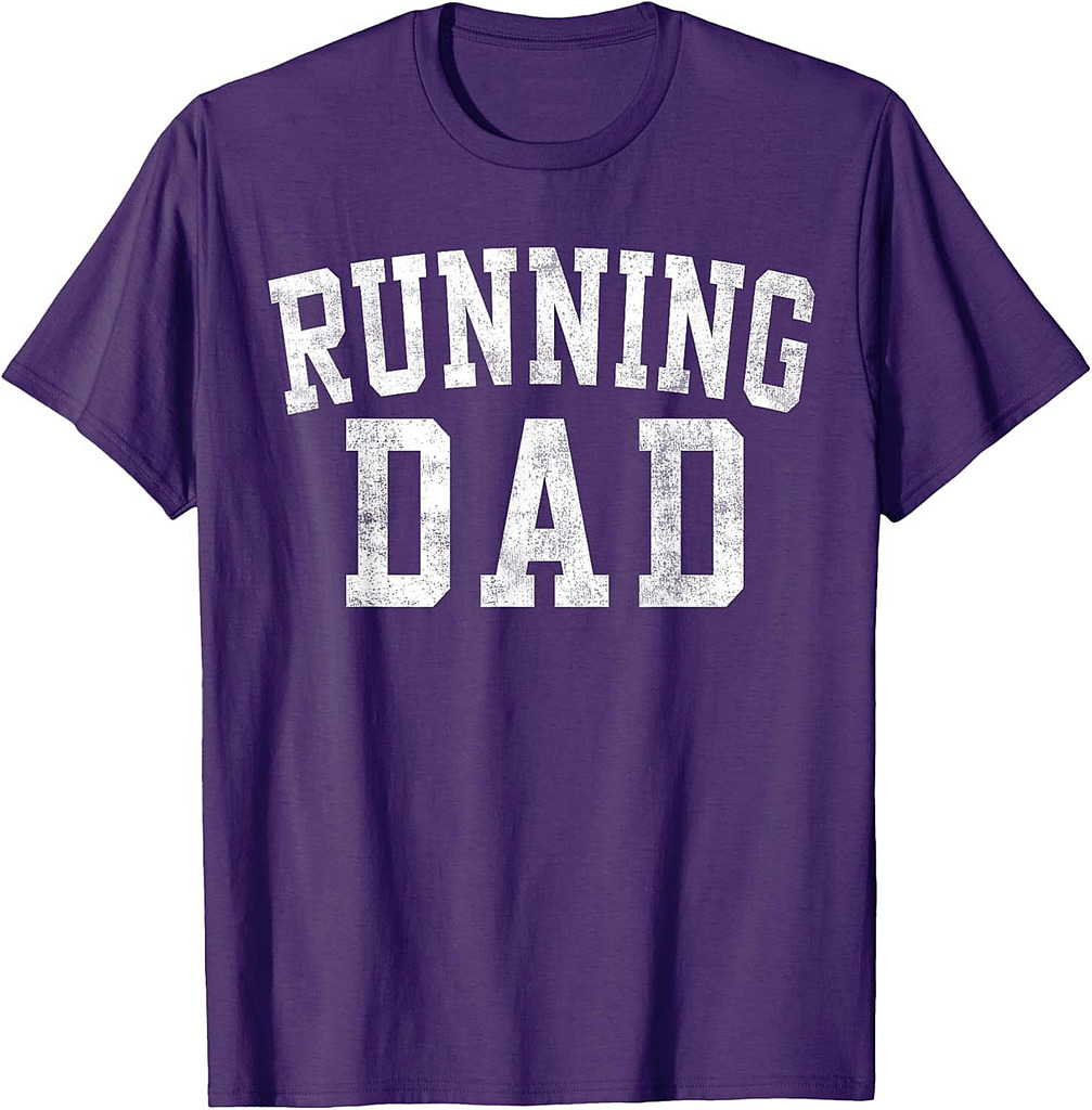 Running Dad Classic Bold Font Father's Day Daddy T-Shirt