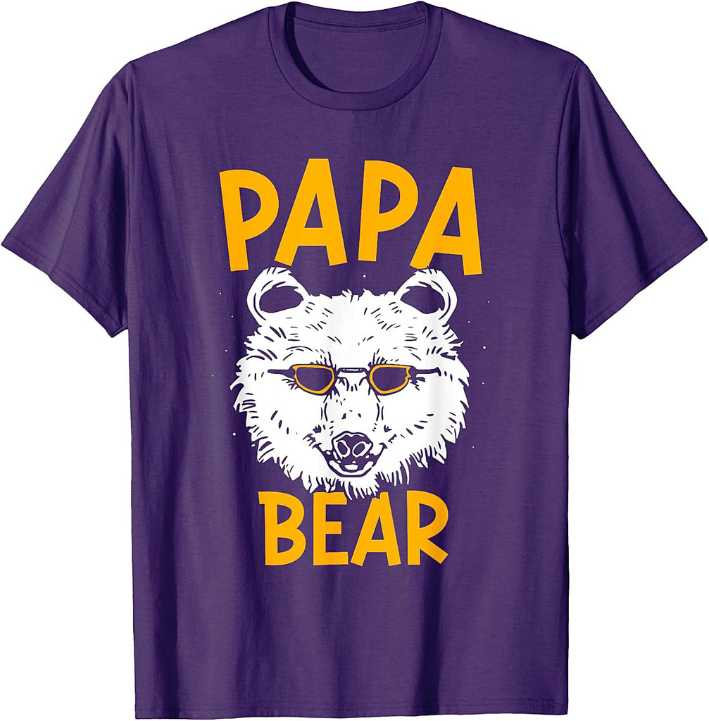 Papa Bear Lover Animal Bears Pun Bear Dad Father Daddy T-Shirt
