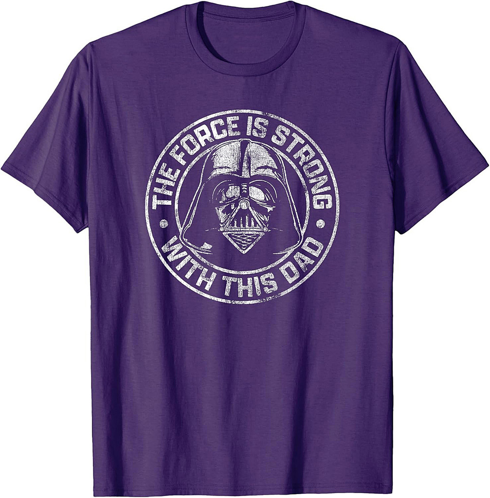 Star Wars Father's Day Darth Vader Strong Force Dad Disney+ T-Shirt