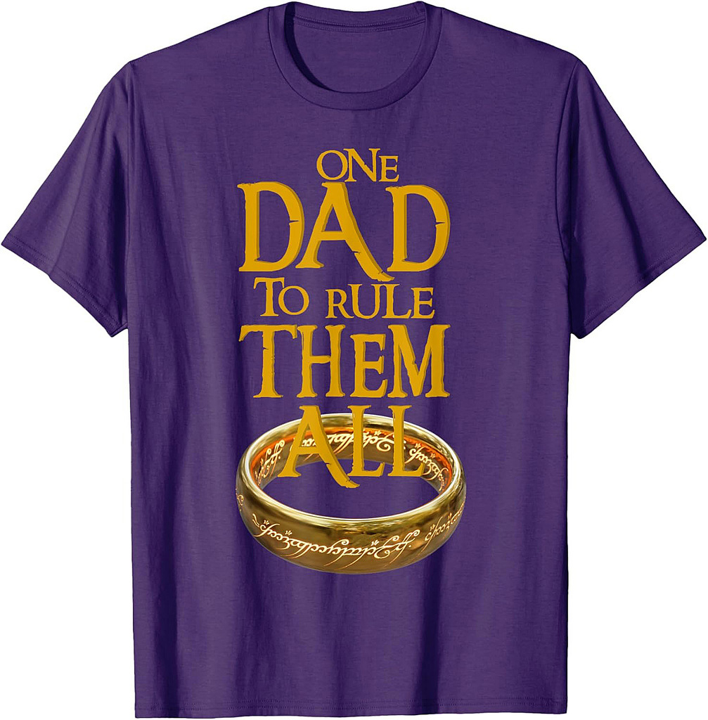One Dad to Rule Them All Nerd Dad Father's Day Gift Tee T-Shirt