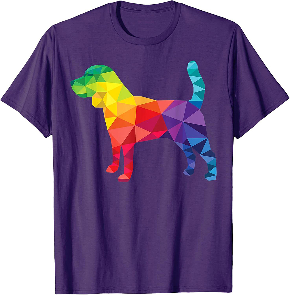 Beagle Gay Pride LGBT LGBTQ Rainbow Flag Dog Lovers Gifts T-Shirt