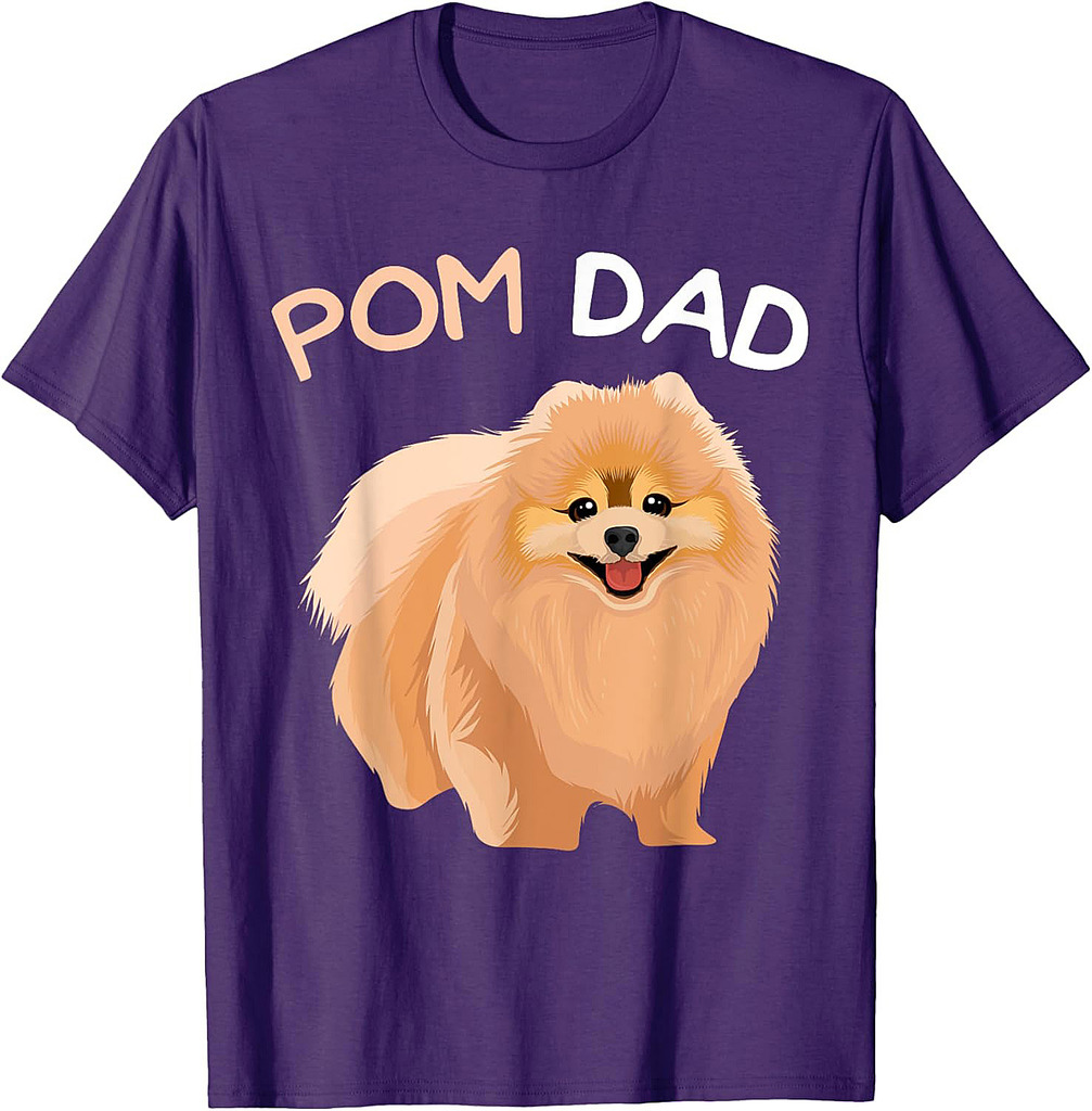 Pomeranian Pom Dad Dog Father T-Shirt