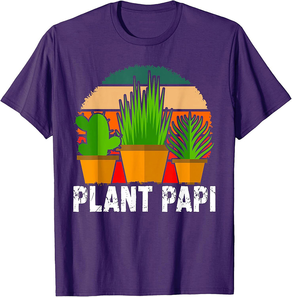 Plant Papi Daddy Father Gardener Gardening Father’s Day T-Shirt