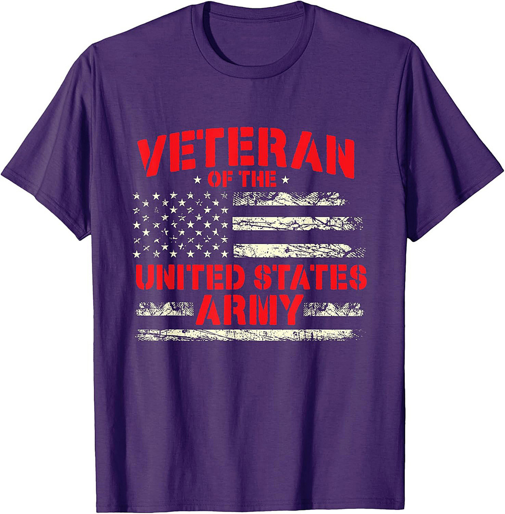 Veteran Of The United States Army  Patriotic Veterans Day T-Shirt