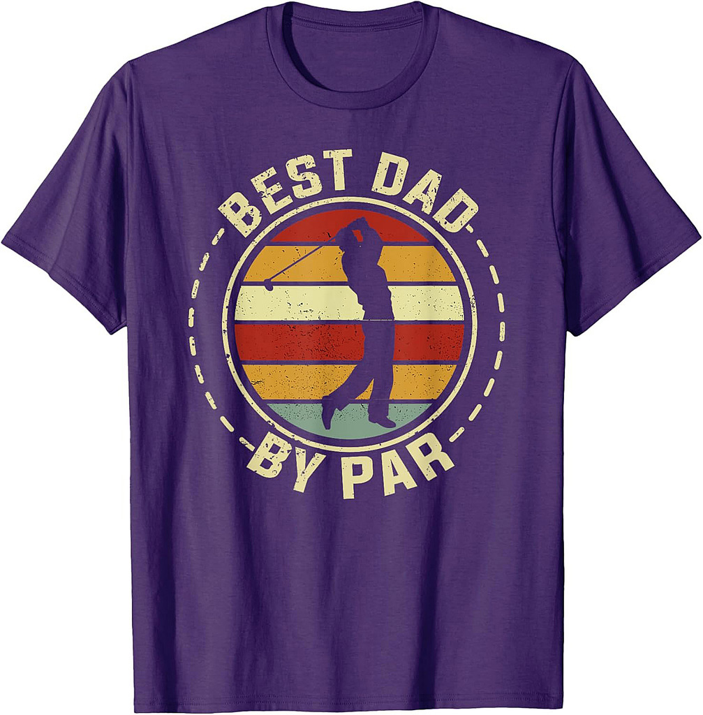 Best Dad By Par Golf Golfer Father's Day Daddy Father Papa T-Shirt