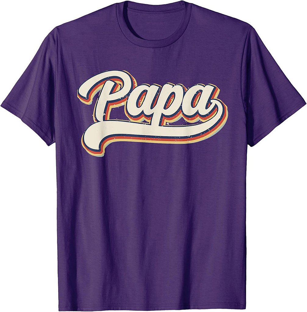 Papa T-shirt Retro Father’s Day For Funny Papa Grandpa T-Shirt