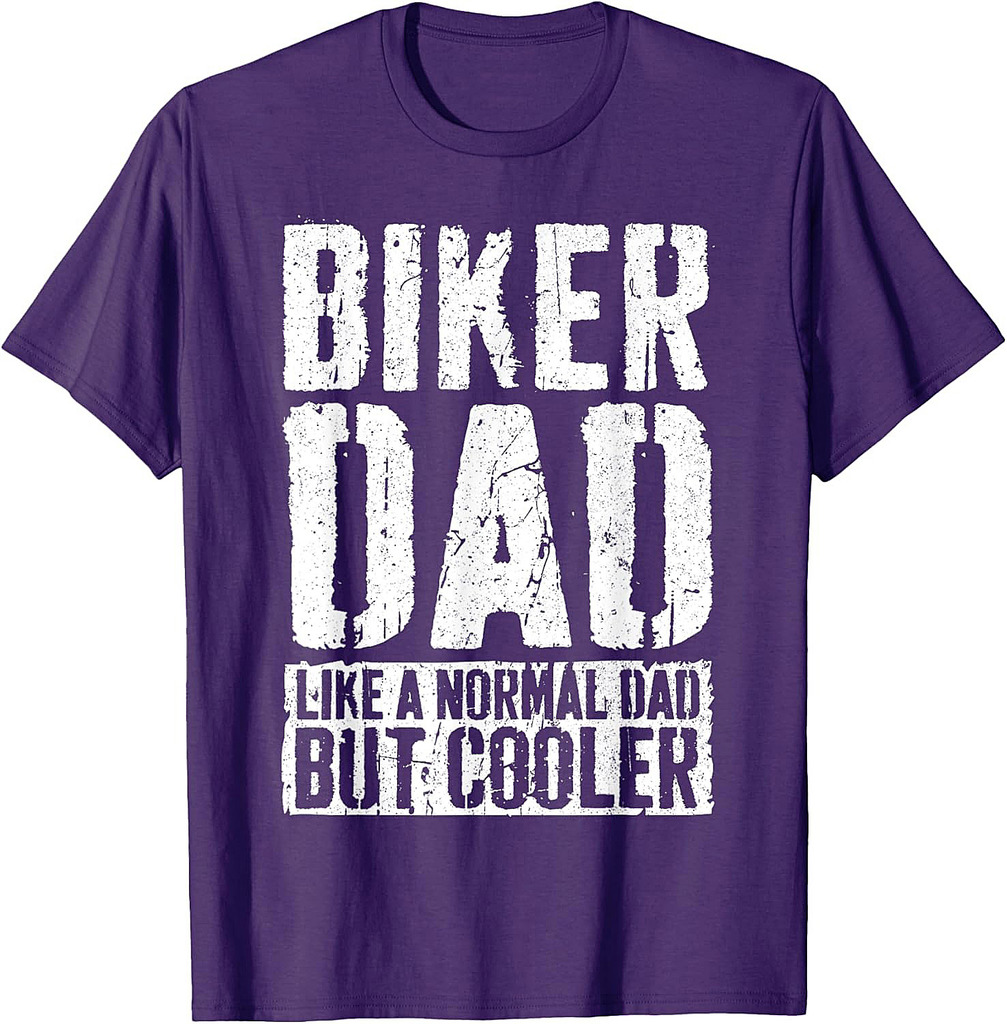 Biker Dad Shirt Men Fathers Day Biker Dad T-Shirt