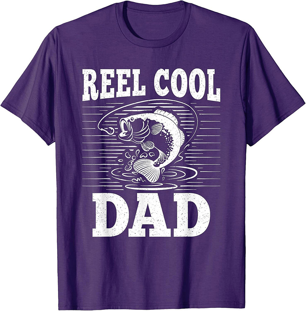 Reel Cool Dad Funny Fishing Men Father T-Shirt