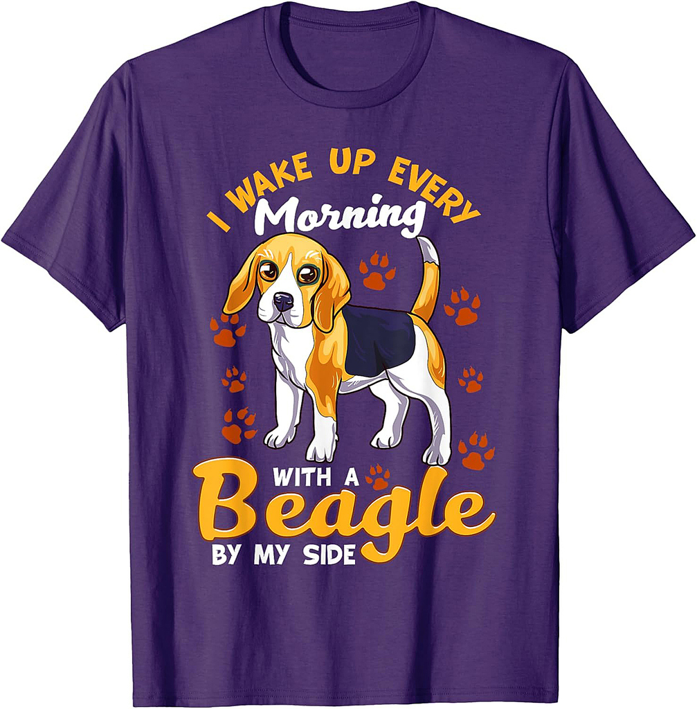 Cute I Wake Up Every Morning With a Beagle By My Side Puppy T-Shirt