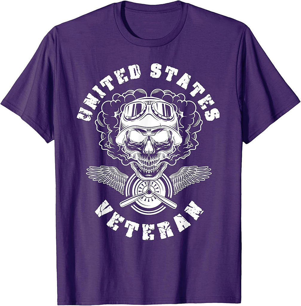 United States Veteran Army Skull Proud Soldier USA T-Shirt