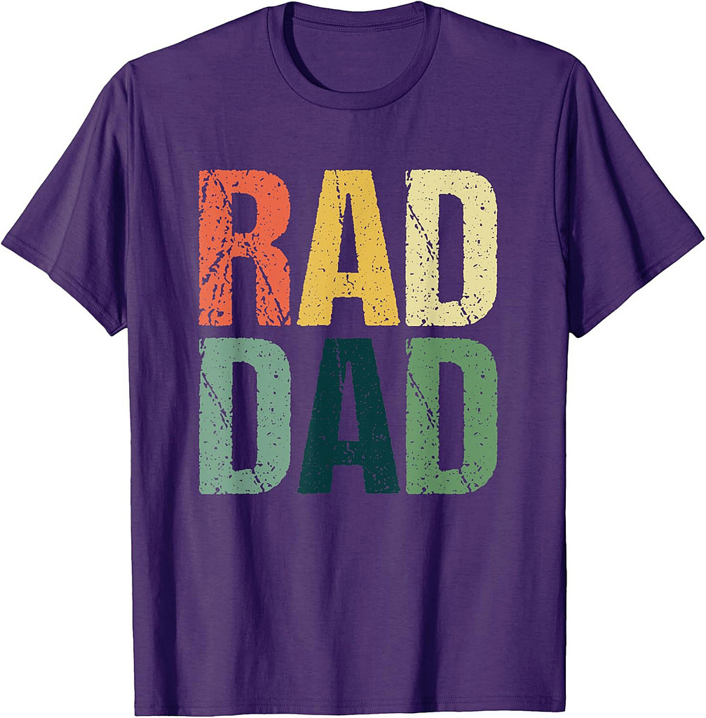 Retro Father's Day Gift Rad Dad Cool Father Daddy T-Shirt