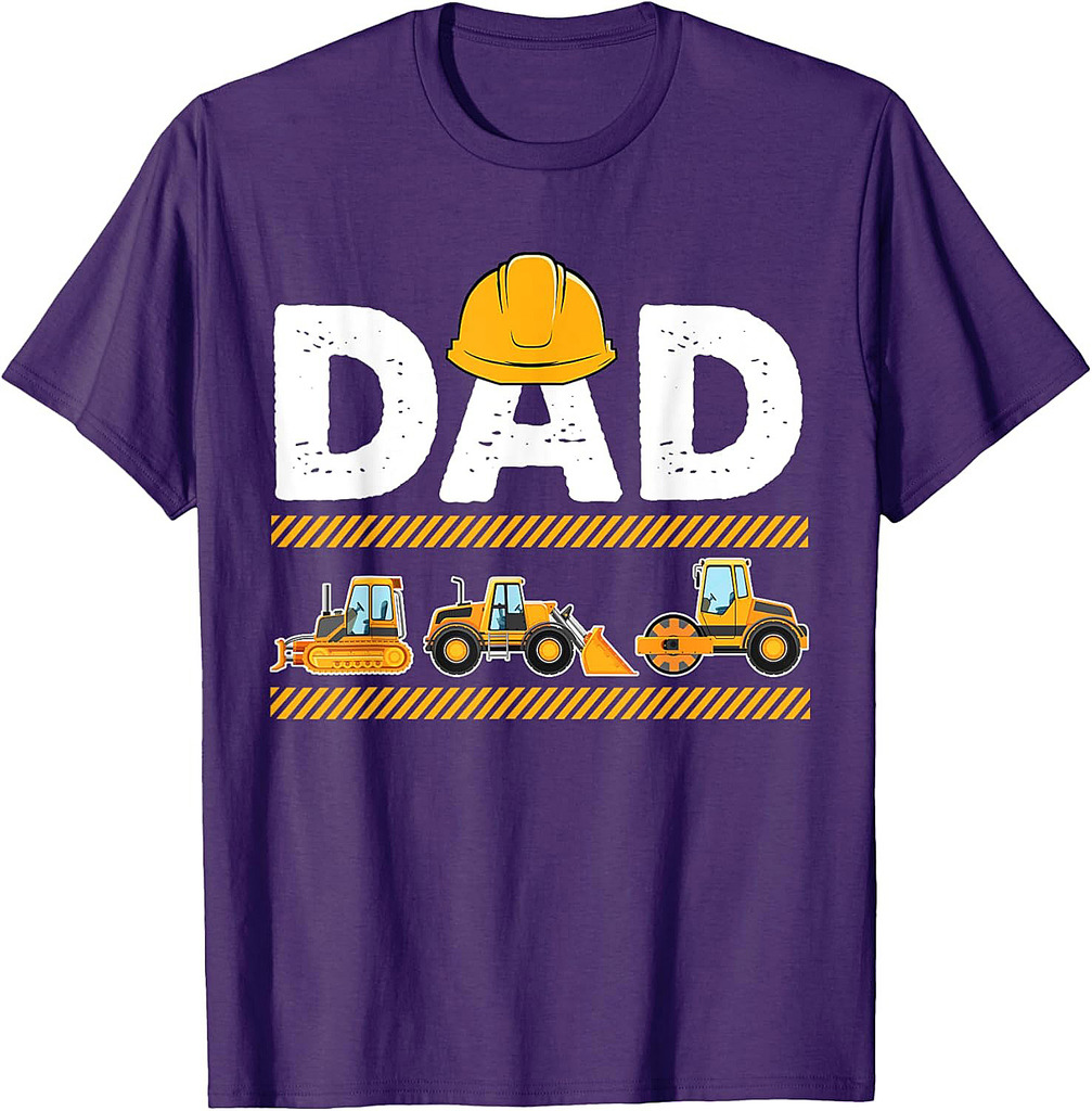 Funny Dad Construction Excavator Father's Day T-Shirt