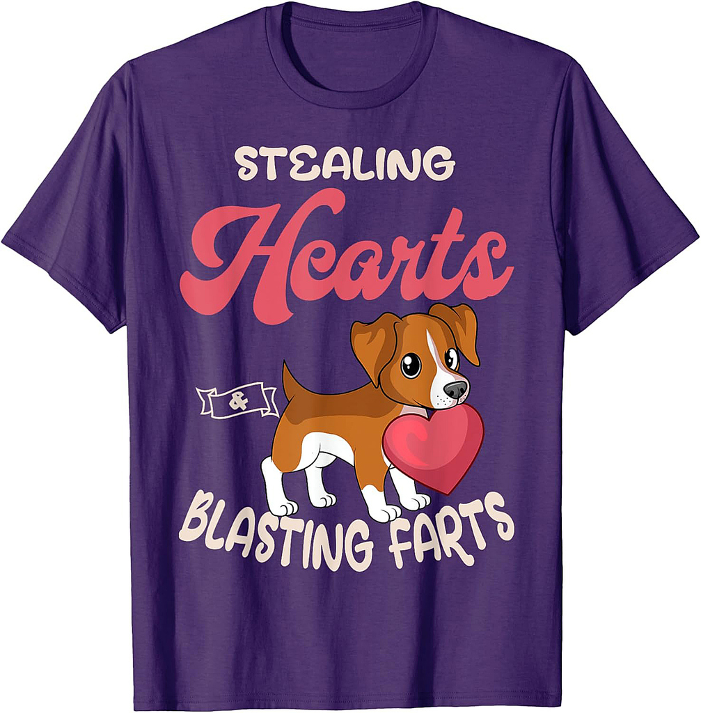 Beagle Breeder Small Scent Dog Hunting Hare Stealing Hearts T-Shirt