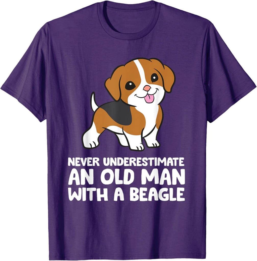 Never Underestimate An Old Man With A Beagle T-Shirt