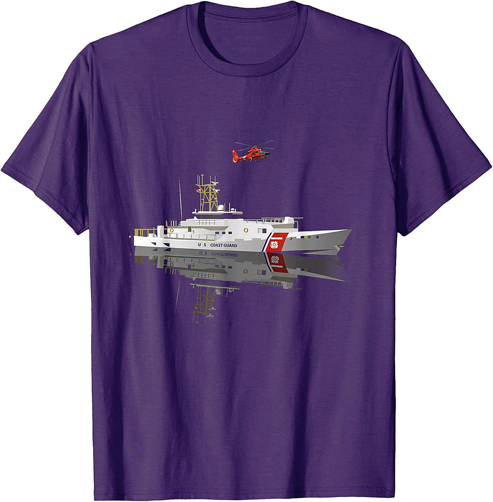 U.S Coastguard Coast Guard Veteran Flag USCG Veterans Day T-Shirt
