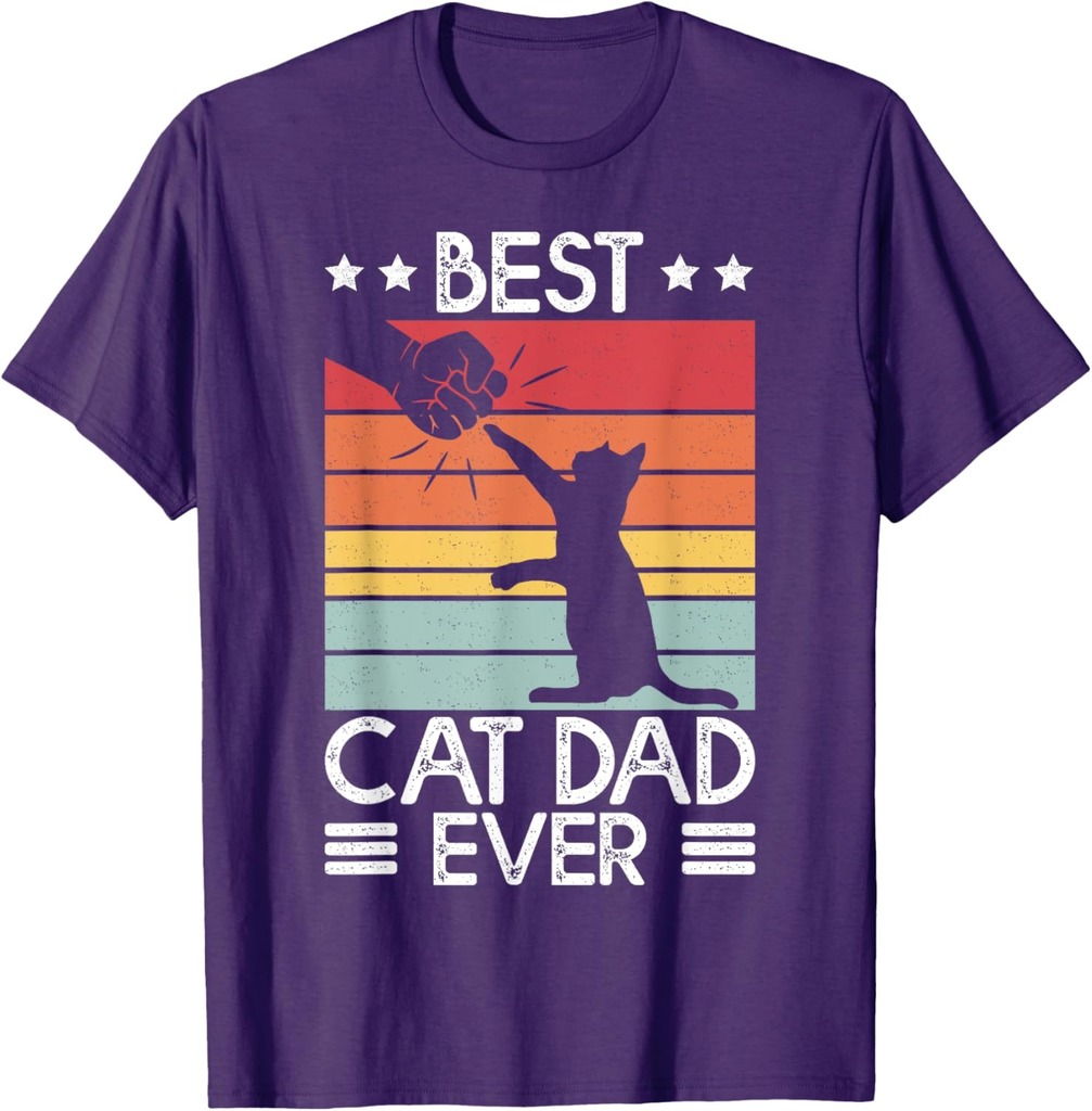 Cat Dad Shirt Best Cat Dad Ever Funny Dad T-Shirt