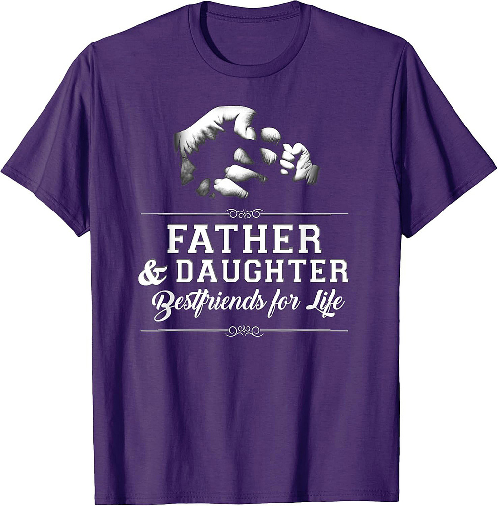 Father Daughter Friends Fist Bump TShirt Dad Father's Day T-Shirt