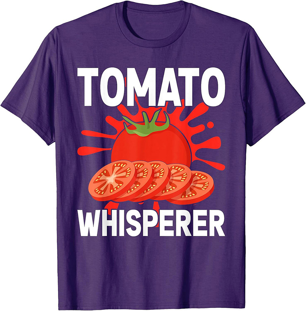 Tomato Whisperer Fathers Day Gardening Dad-dy Dada Gardener T-Shirt