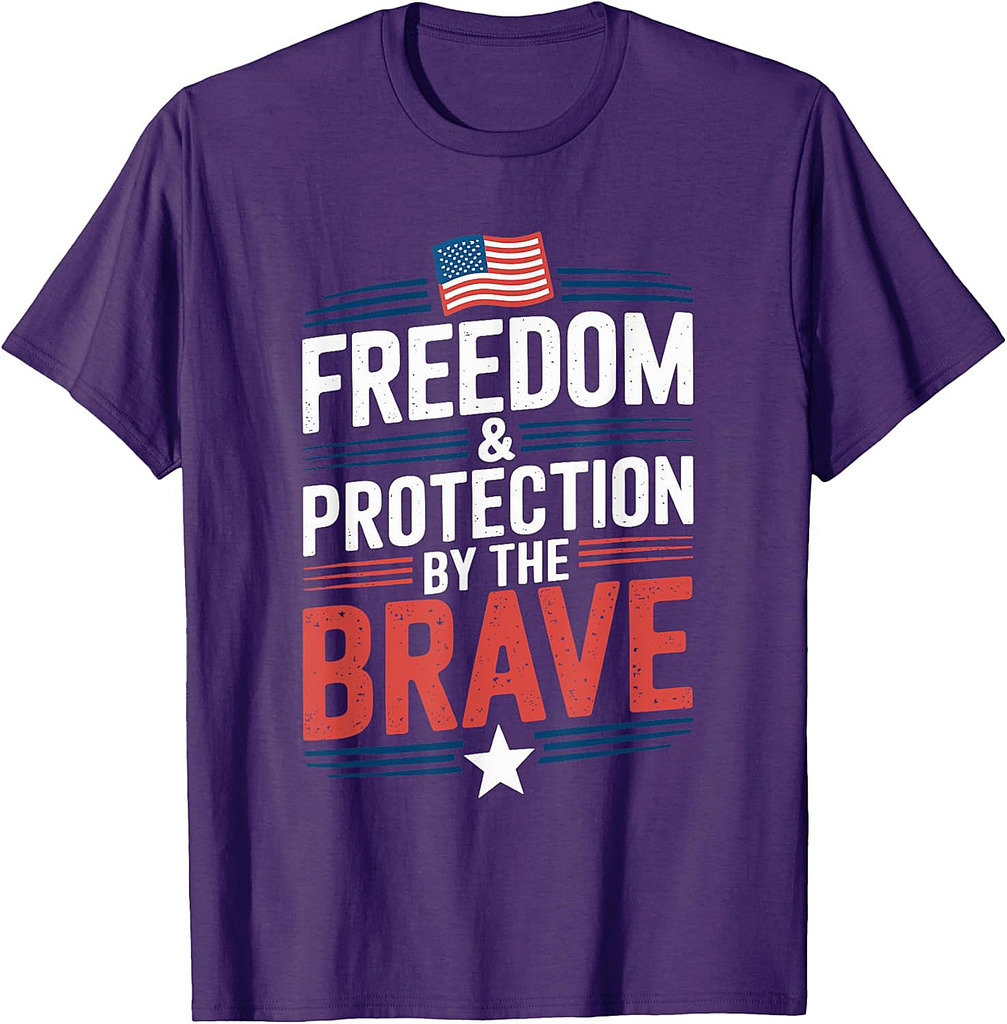 Patriot US Flag Quote Memorial Day 4th of July Veterans T-Shirt