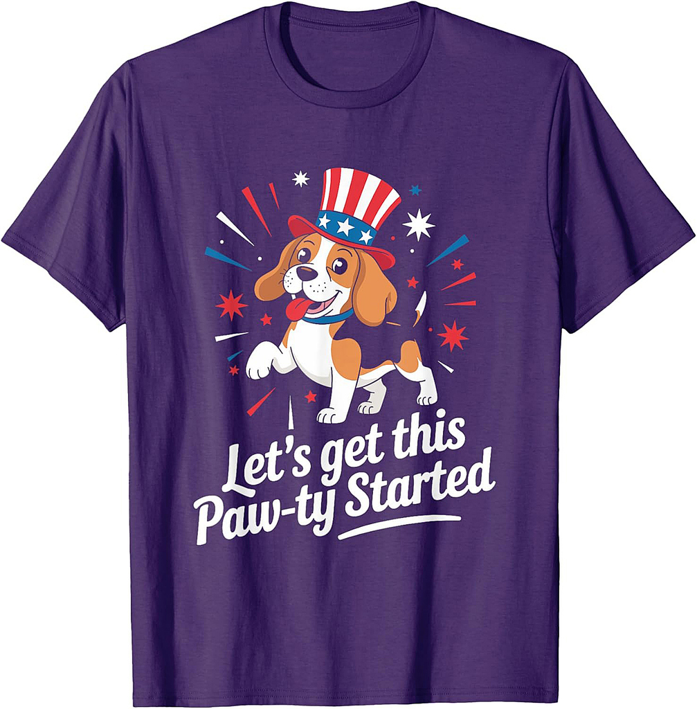 Beagle 4th of July USA Patriotic T-Shirt