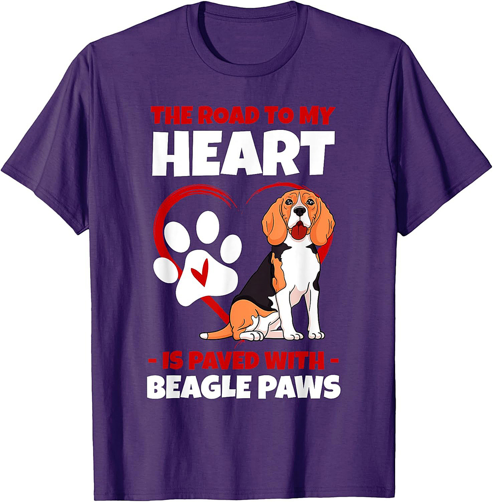Beagle Paws Small Scent Dog Hunting Pet Owner Breeder T-Shirt for Men Women Girls