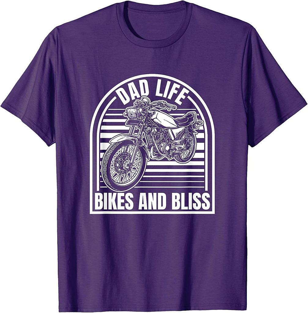 Motorbike Biker Motorcycle Dad T-Shirt