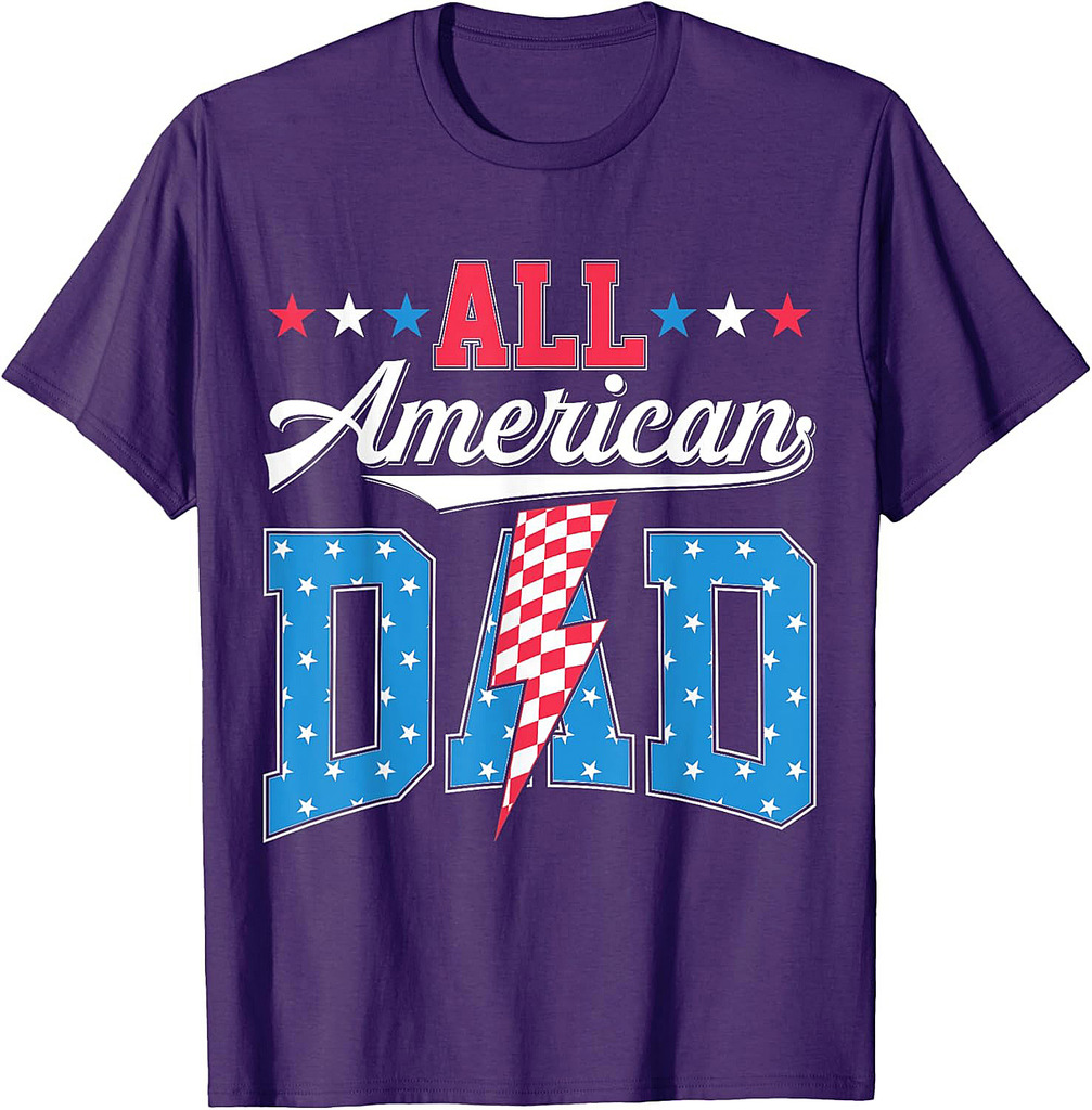 All American Dad 4th Of July Family Matching T-Shirt