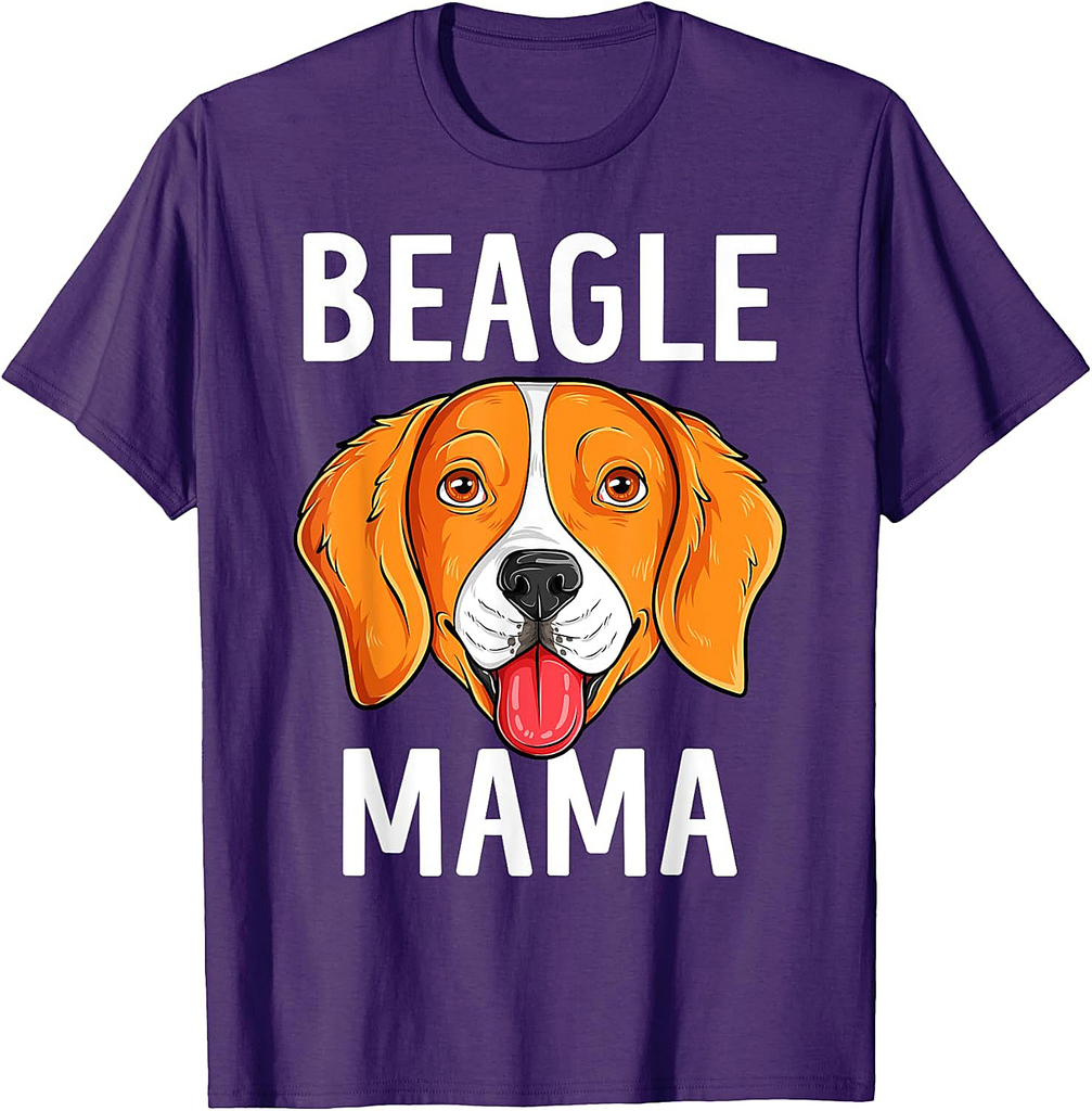 Beagle Mama Dog Mommy Cute Beagle Mom Women T-Shirt