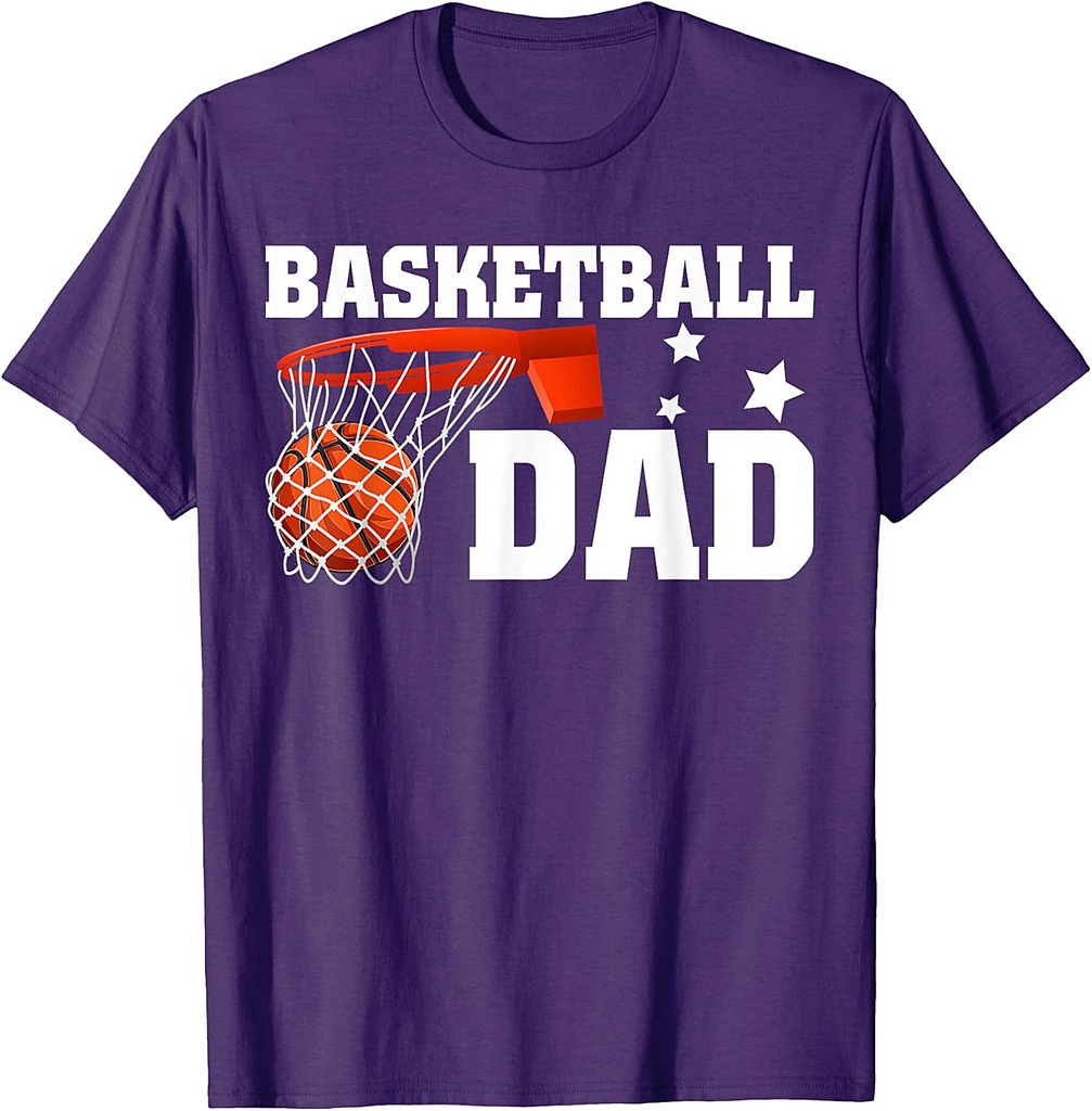 Funny Basketball Dad Daddy Basketball Lover Fathers Day T-Shirt