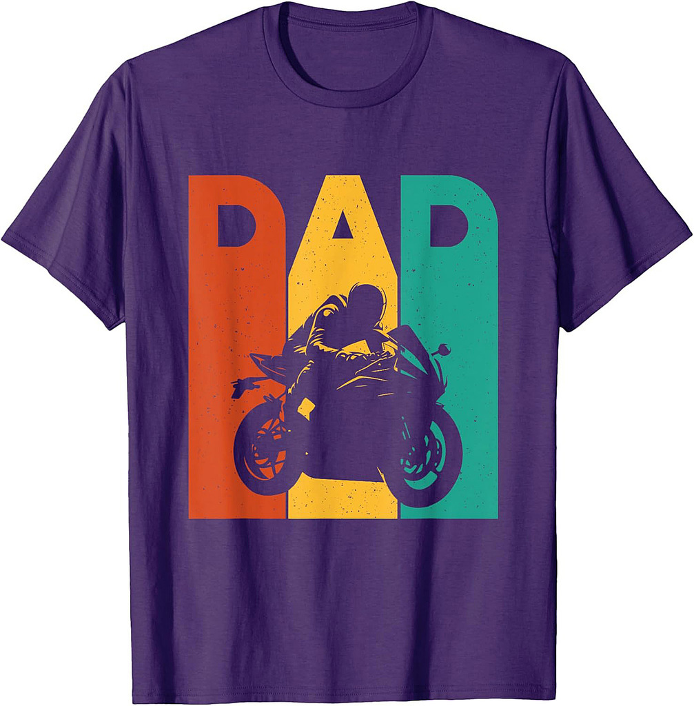 Dad  Biker Motorcycle Motorcycling T-Shirt