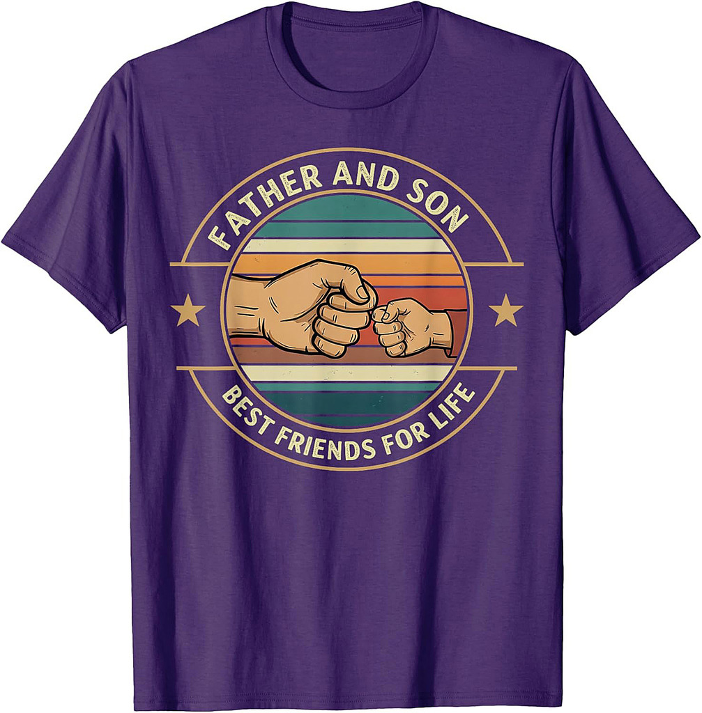 Father And Son Best Friends For Life Fathers Day Graphic T-Shirt