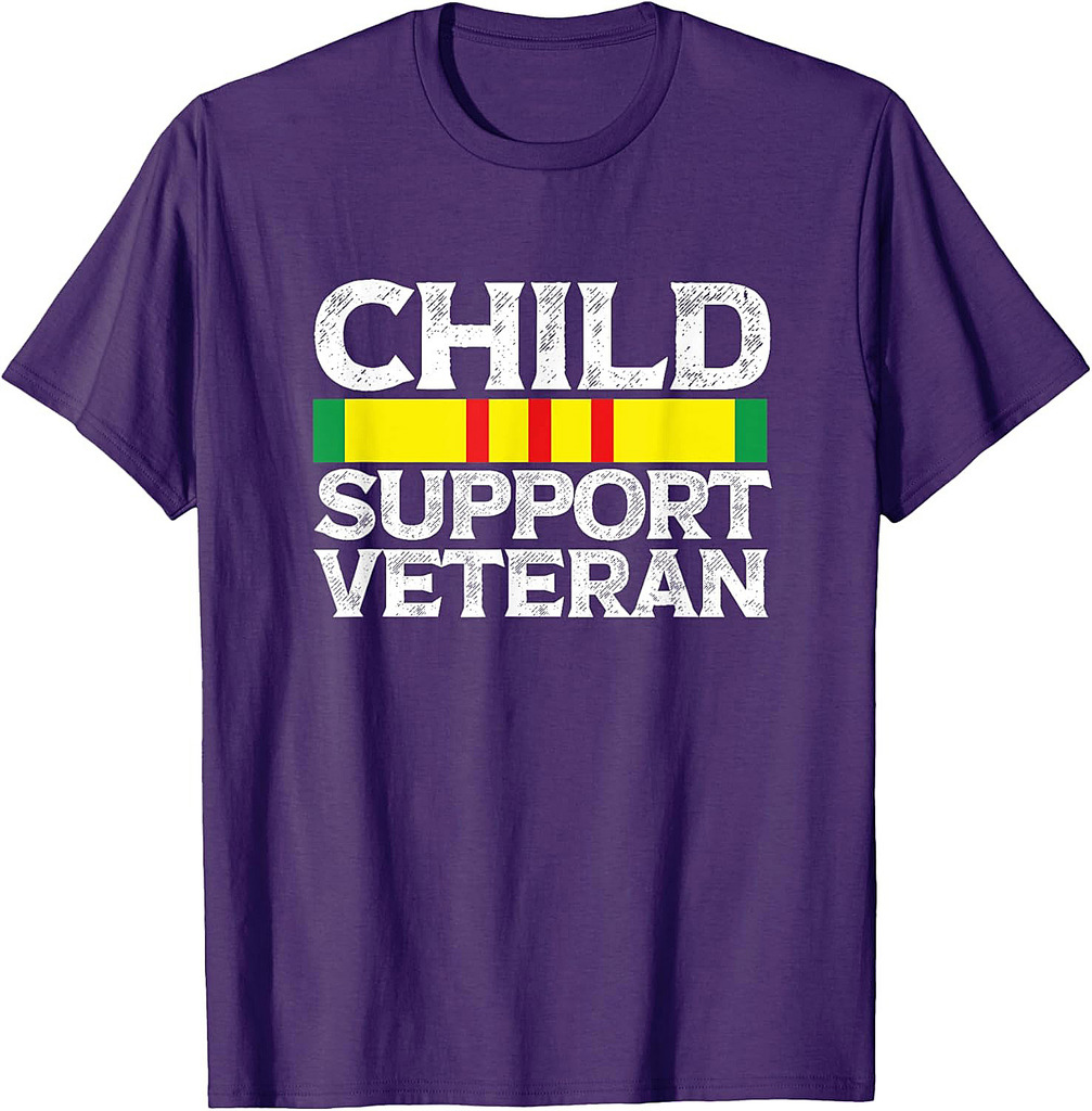 Child Support Veteran US Veteran Day Awareness T-Shirt